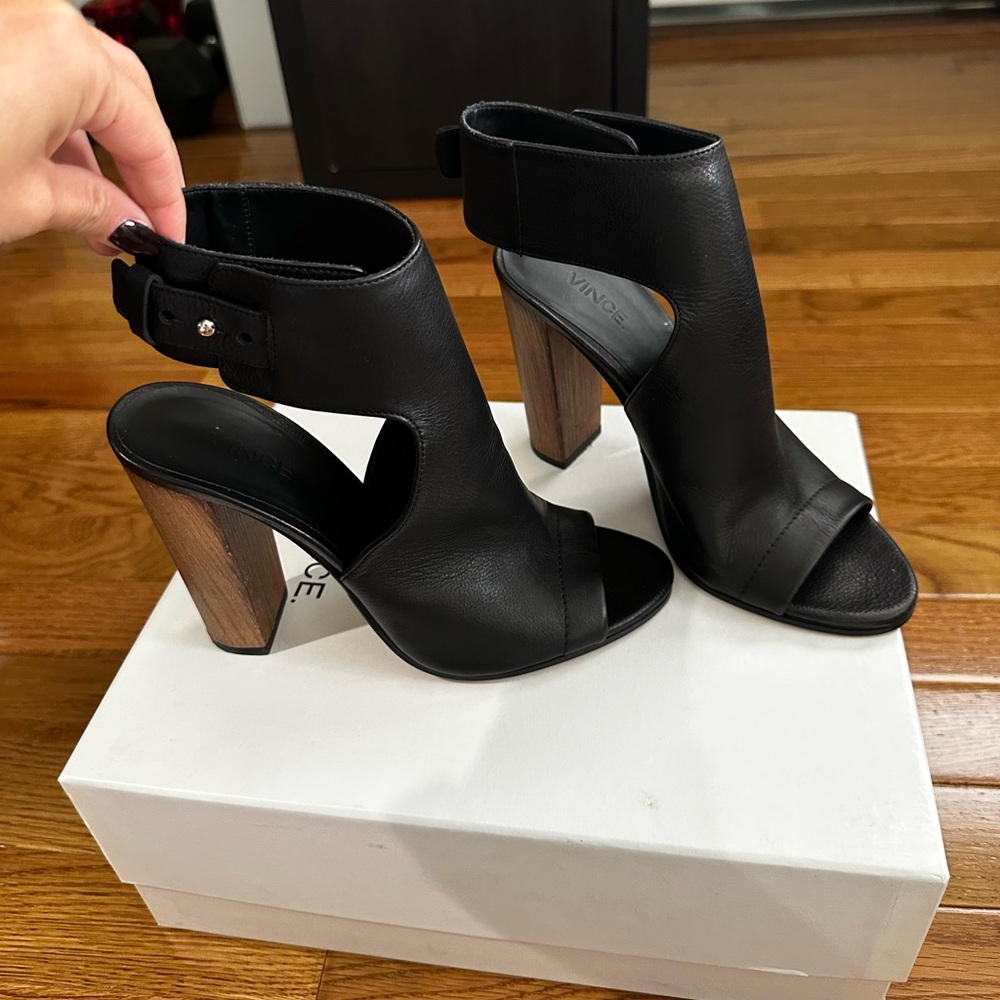 Vince leather booties